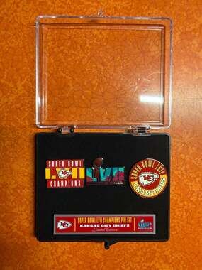 WinCraft Kansas City Chiefs Super Bowl LVII Champions 3-Piece Limited Edition Co